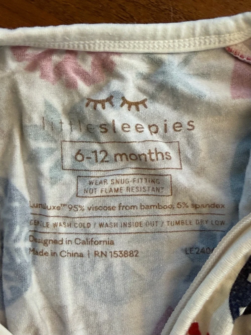 Lot of Little Sleepies 6-12 mo zippies